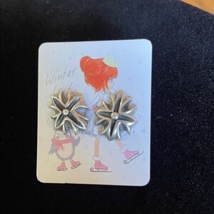 Vintage Style Sterling 925 Stud Earrings